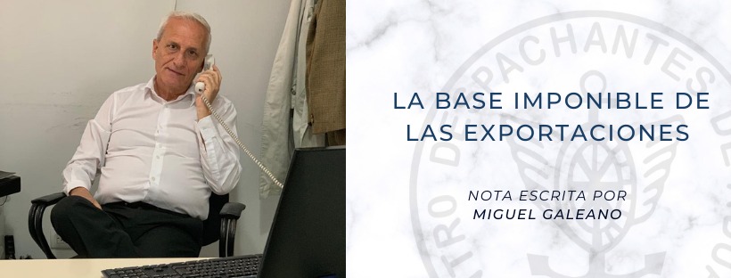 La base imponible de las exportaciones