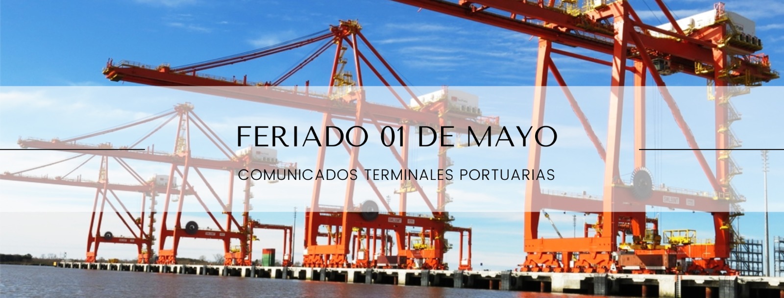 Cronograma operativo de las terminales portuarias - 1° de mayo
