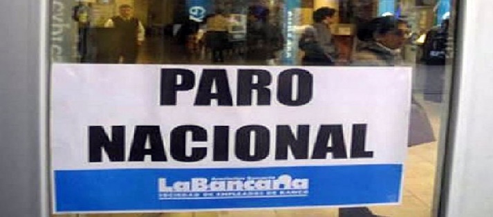 Anunciaron otro paro bancario nacional de 48 horas