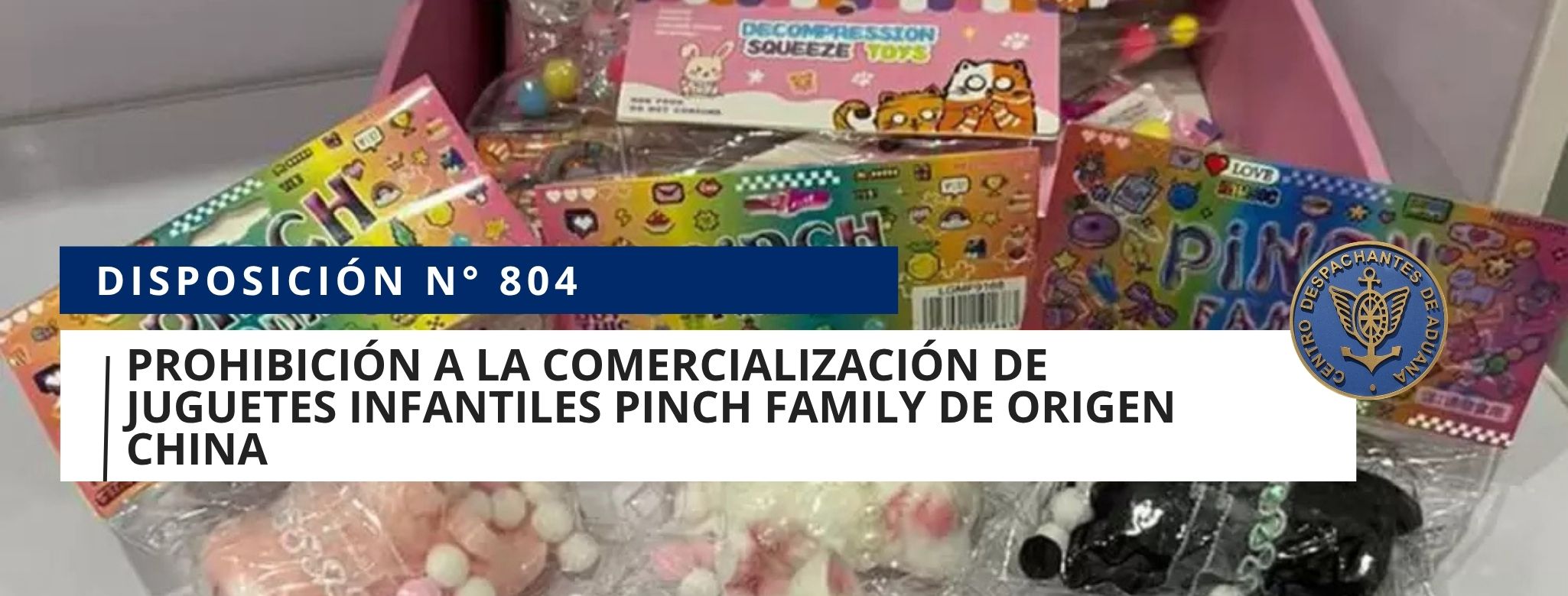 Prohibición a la comercialización de juguetes infantiles Pinch 