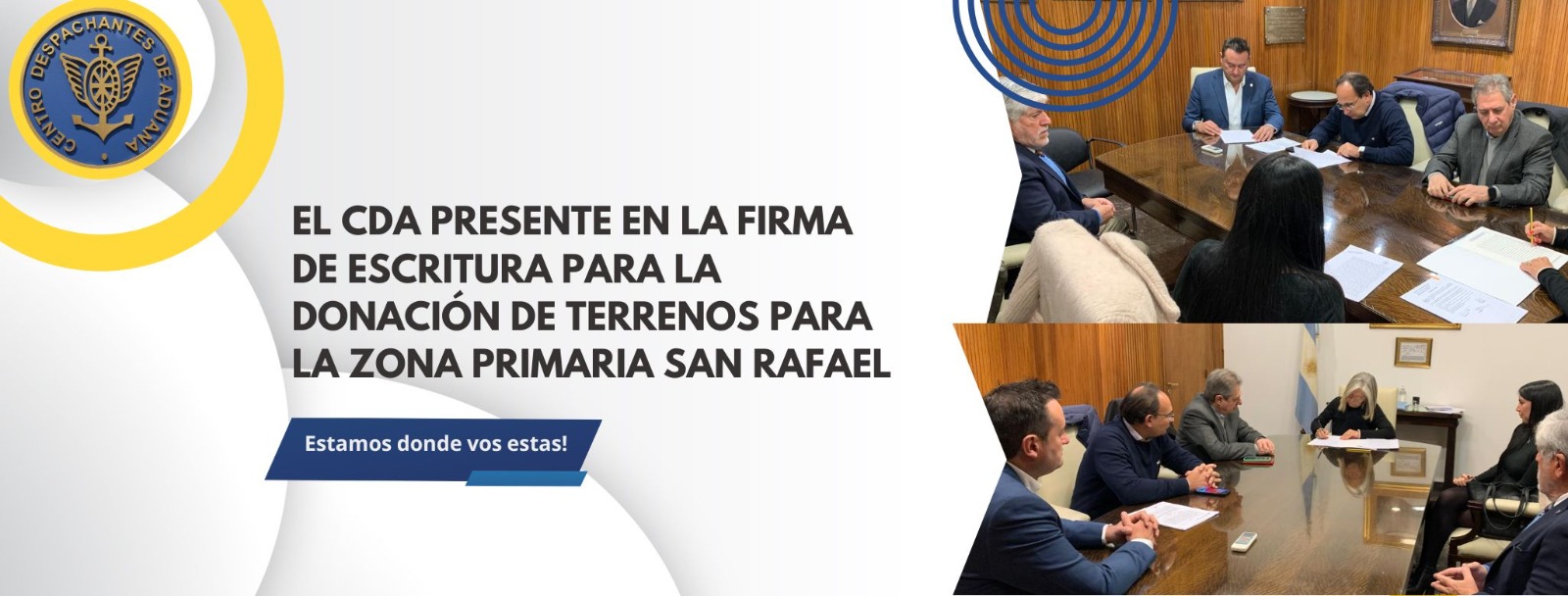 El CDA presente en la firma de escritura para la donación de terrenos para la Zona Primaria San Rafael