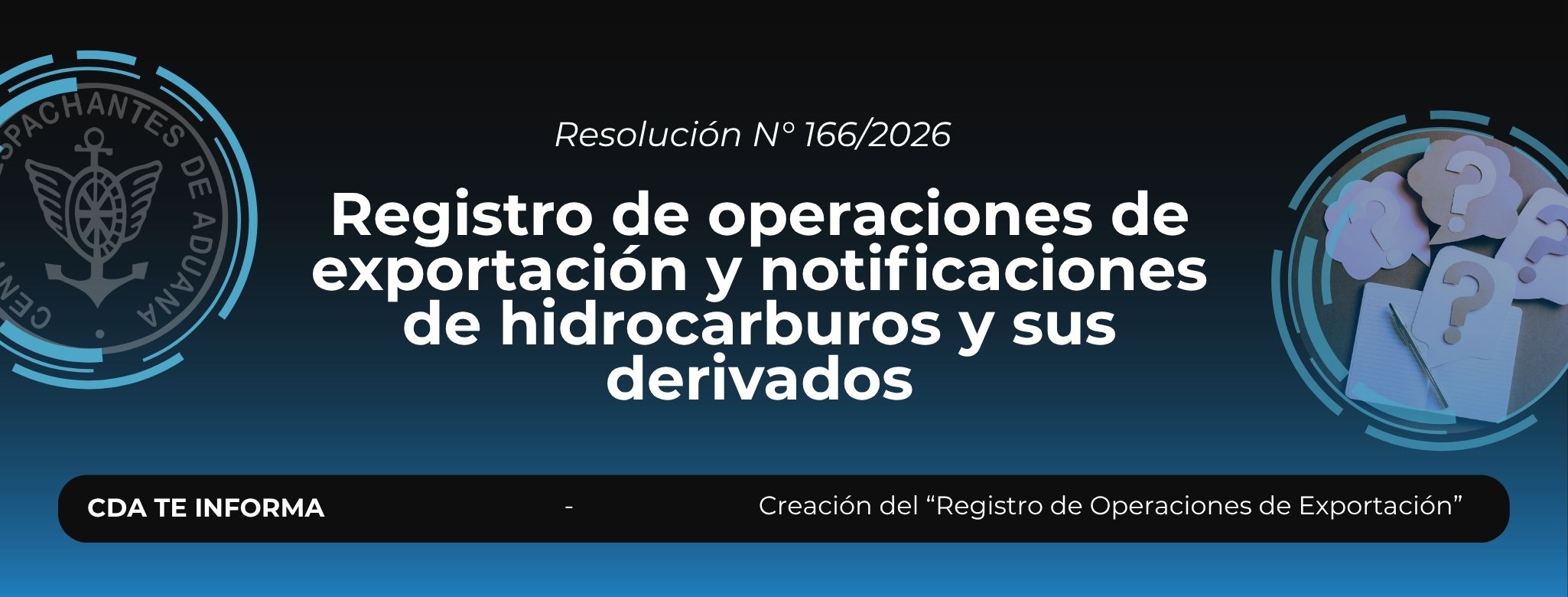 Registro de operaciones de exportación y notificaciones de hidrocarburos y sus derivados
