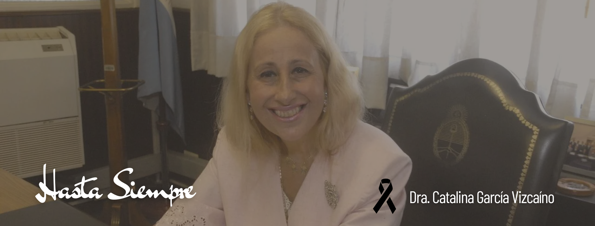 Fallecimiento de la Dra. Catalina García Vizcaíno