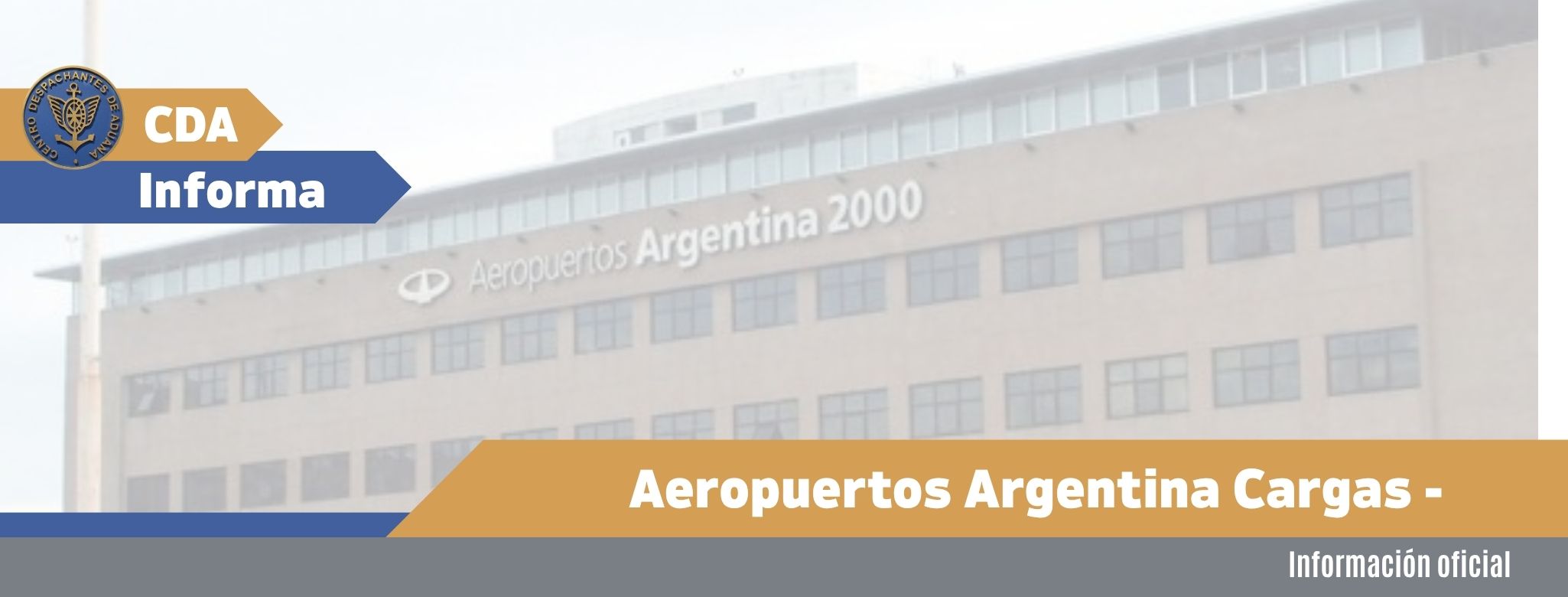 Aeropuertos Argentina Cargas - Información oficial