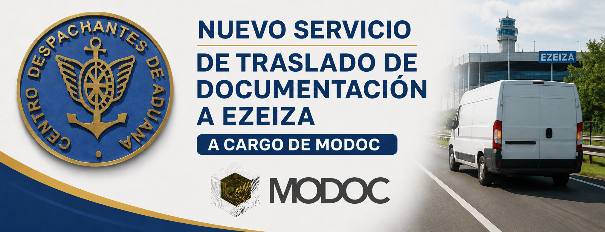 Nuevo servicio de traslado de documentación a Ezeiza a cargo de MODOC