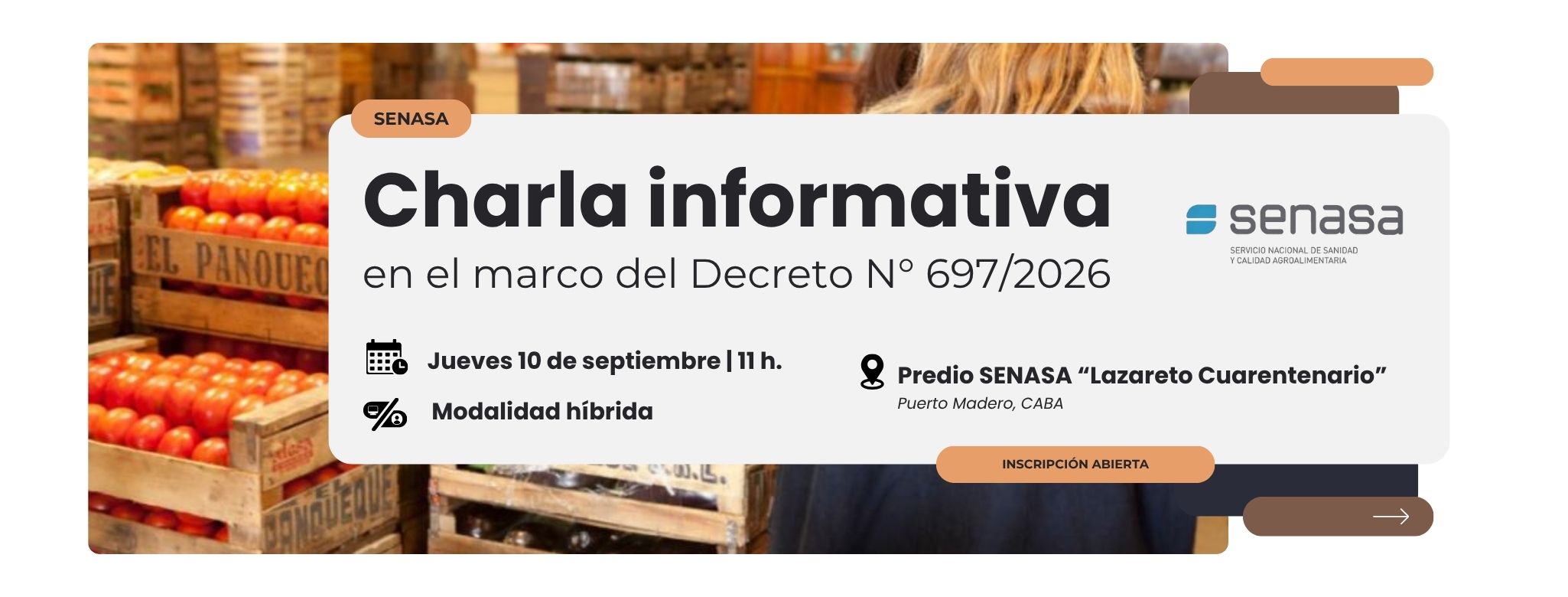 SENASA - Charla informativa en el marco del Decreto N° 697/2026