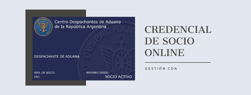 Gestión CDA: Credencial de Socio Online!