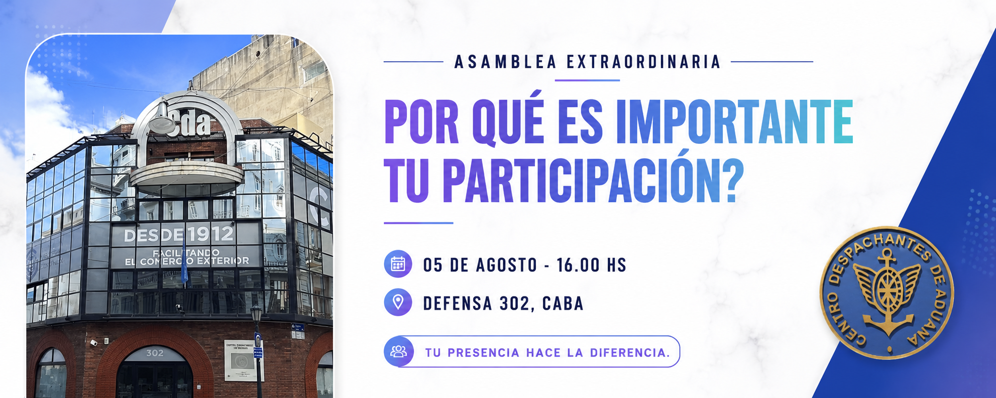 #AsambleaExtraordinaria Por qué es importante tu participación?