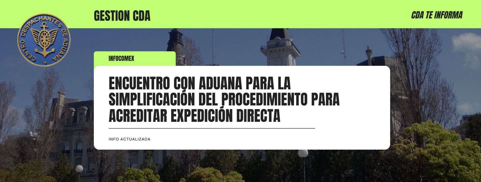 Gestión CDA: Encuentro con Aduana para la simplificación d