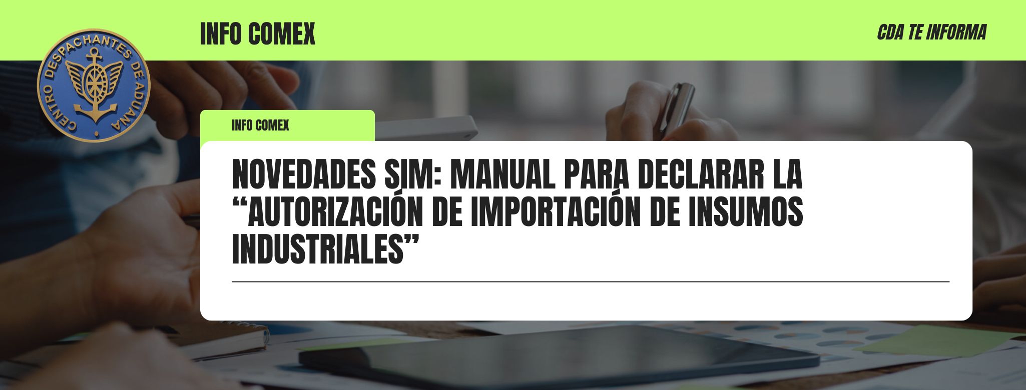 NOVEDADES SIM: Manual para declarar la ``Autorización de Importa