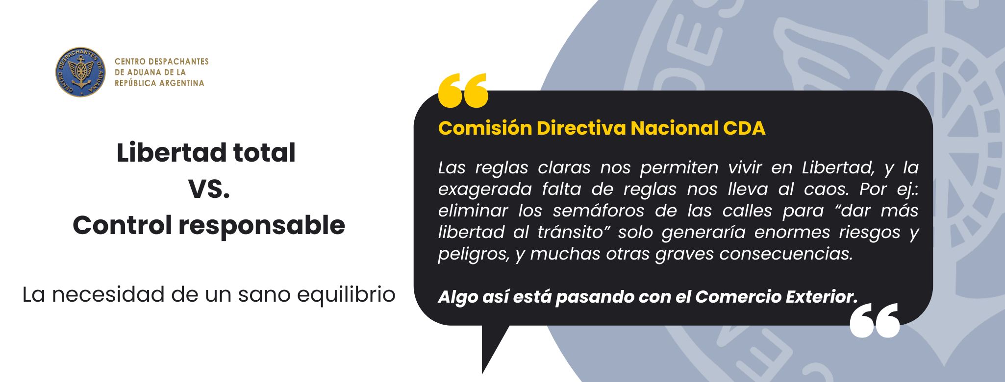 La necesidad de un sano equilibrio