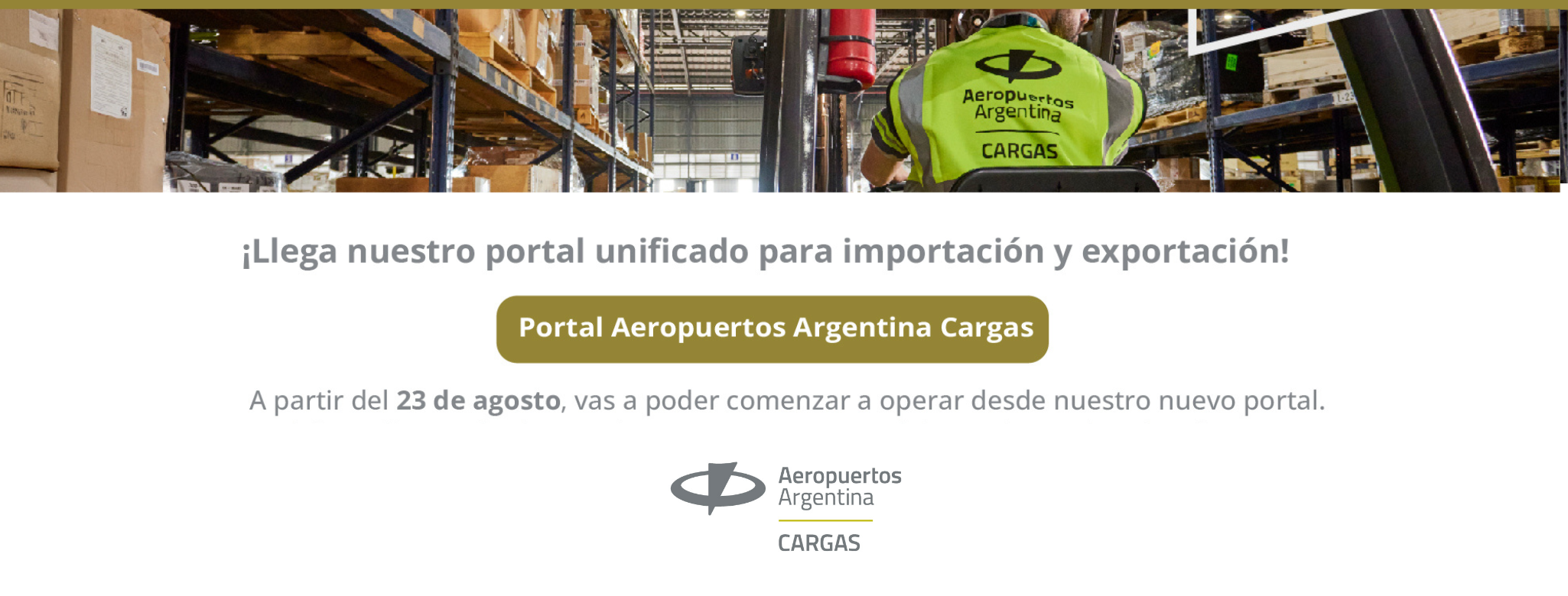 Aeropuertos Argentina Cargas presentó su nuevo portal unificado 