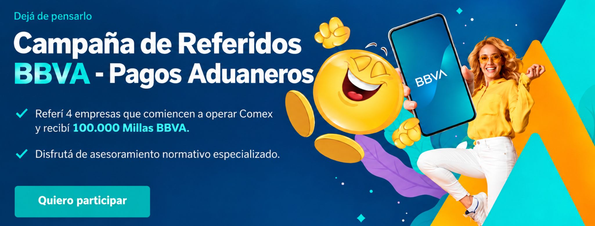 Beneficio exclusivo BBVA para socios del CDA – Campaña de Referidos “Pagos Aduaneros”