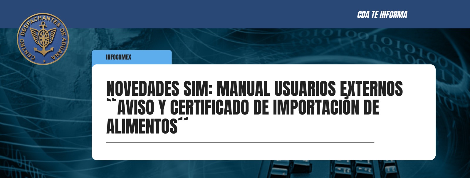 NOVEDADES SIM: Manual Usuarios Externos ``Aviso y Certificado de 