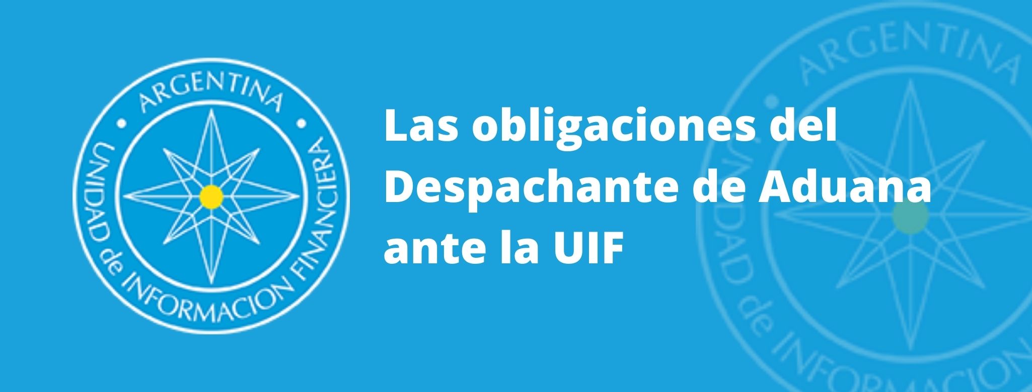 Las obligaciones del Despachante de Aduana ante la UIF