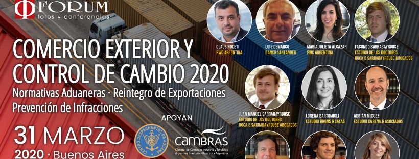 FORO COMERCIO EXTERIOR Y CONTROL DE CAMBIO 2020