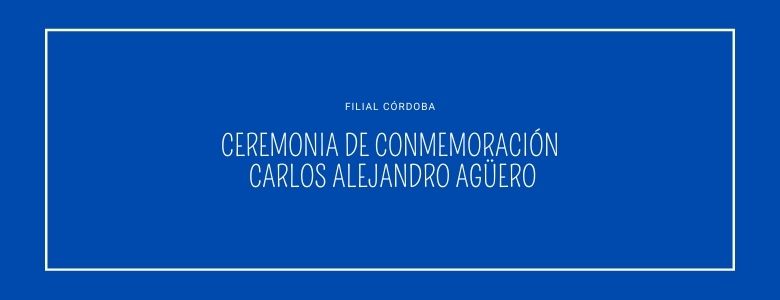 Filial Córdoba: Reconocimiento Carlos Alejandro Agüero