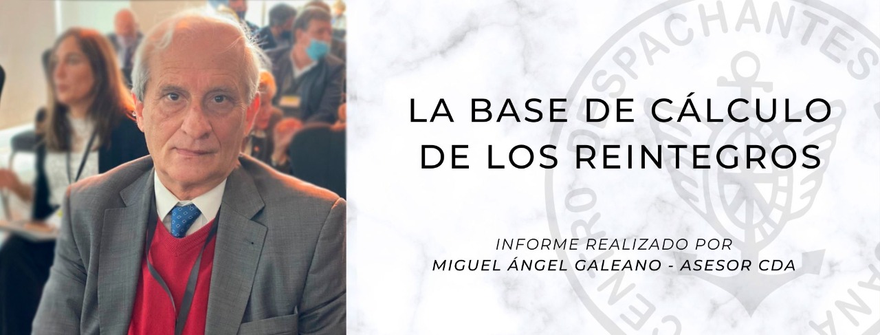 La base de cálculo de los reintegros