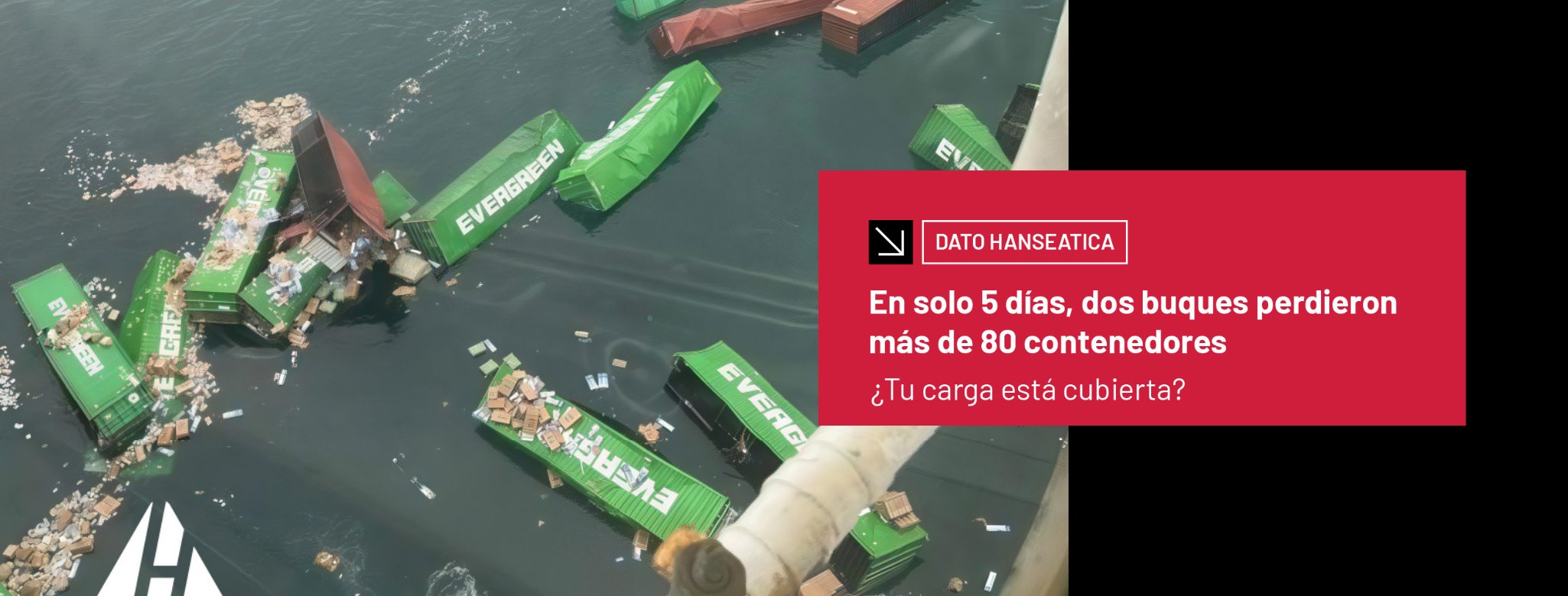 #Hanseatica Dos buques. Una misma semana. Más de 80 contenedores perdidos!