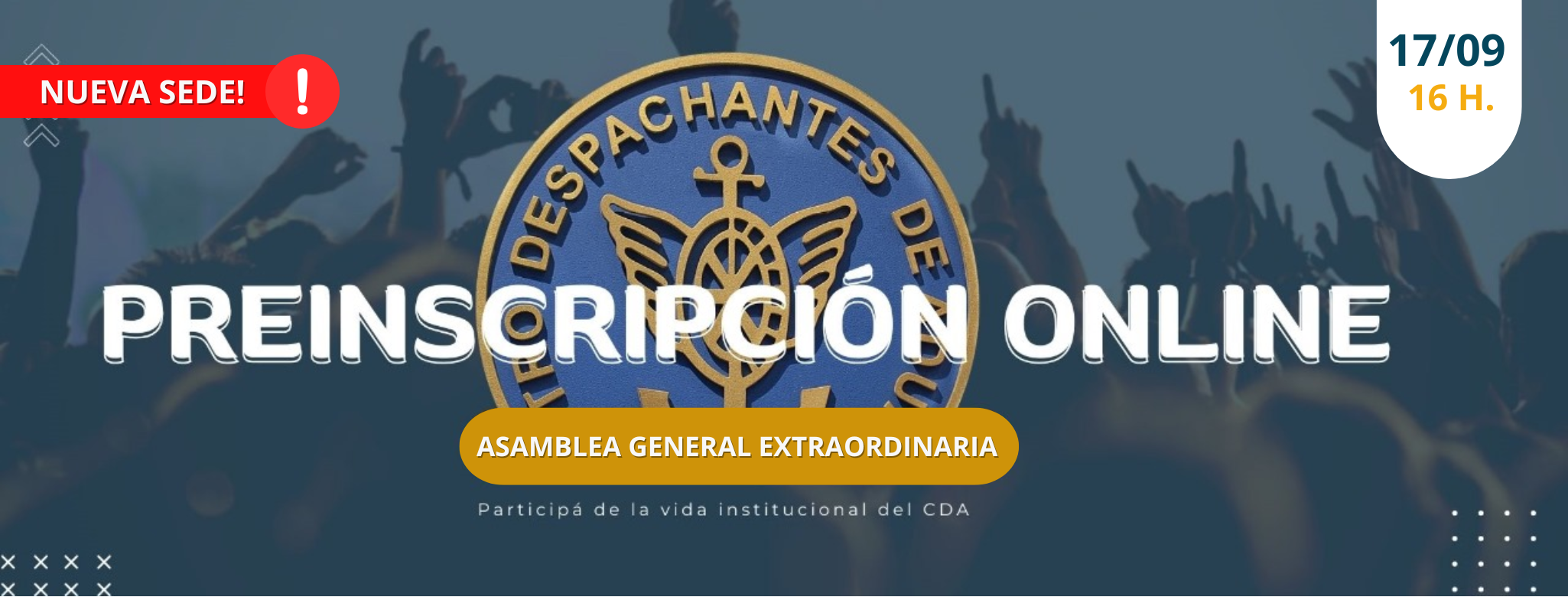 Preinscripción Online a la Asamblea General Extraordinaria - Modalidad presencial