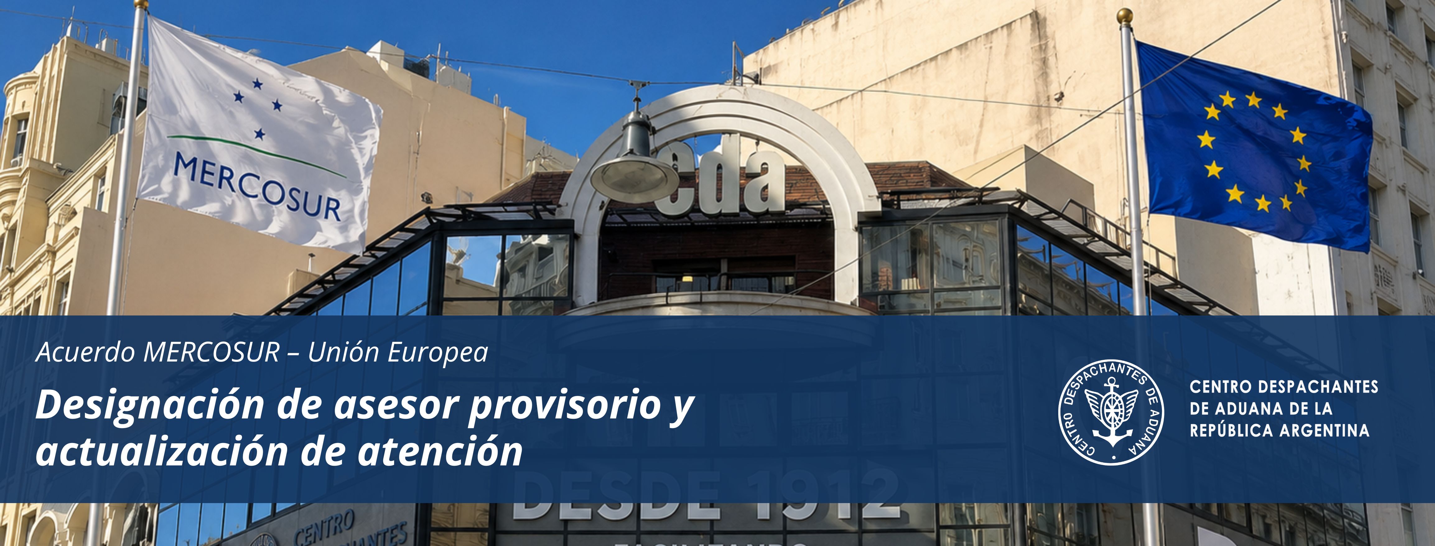 Designación de asesor provisorio y actualización de atención
