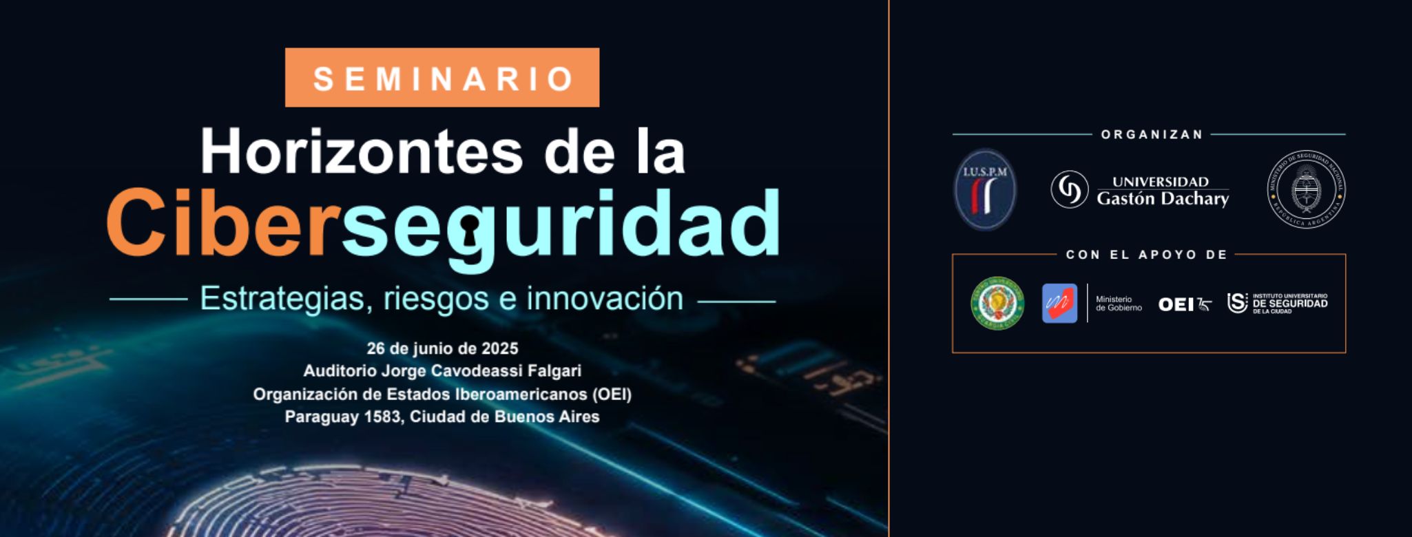 Seminario «Horizontes de la Ciberseguridad. Estrategias, ri