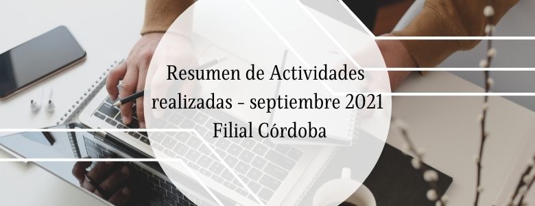 Filial Córdoba: Resumen de actividades del mes de septiembre 