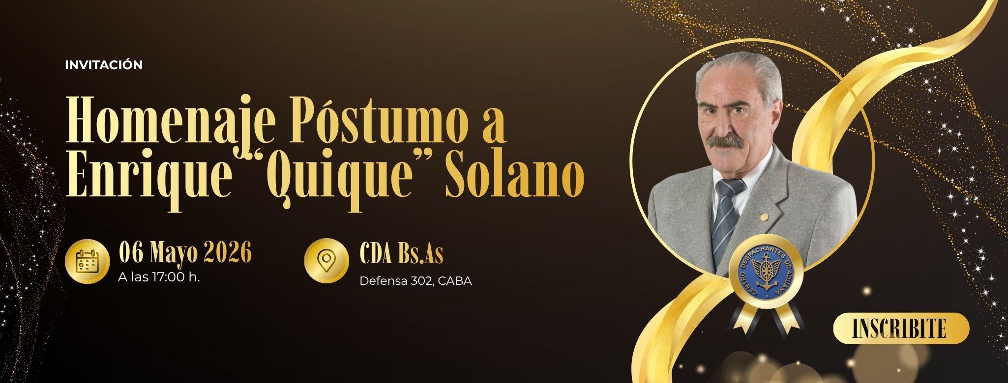 Invitación – Homenaje póstumo a Enrique Néstor -Quique- García Solano