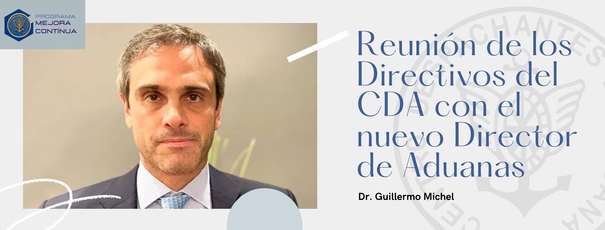 Reunión de los Directivos del CDA con el nuevo Director de Aduanas