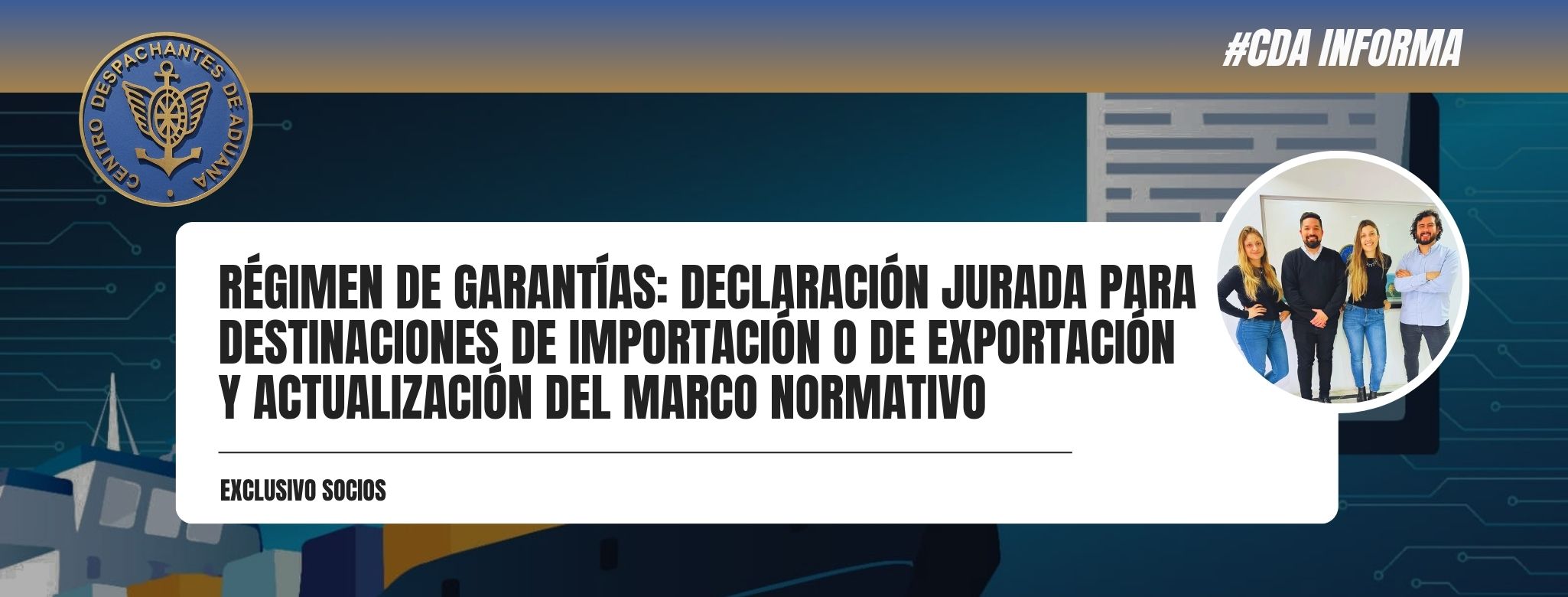 Régimen de Garantías: Declaración jurada para destinaciones de importación o de exportación y actualización del marco normativo