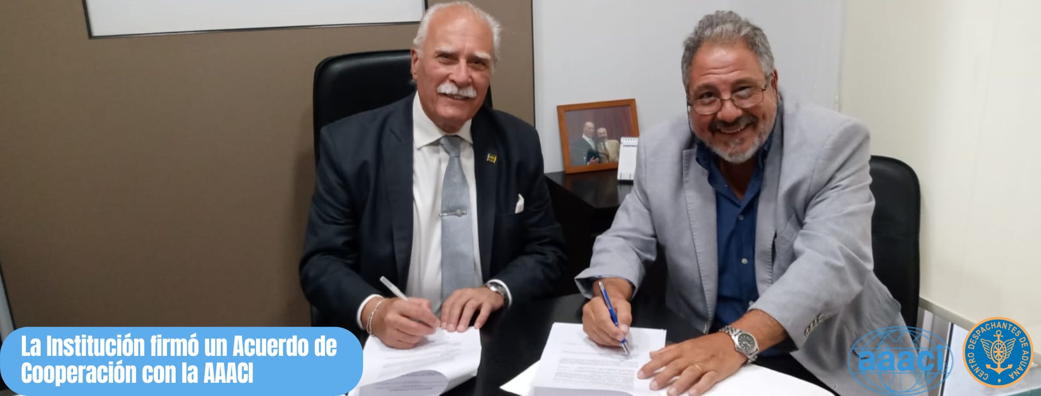 La Institución firmó un Acuerdo de Cooperación con la Asociación Argentina de Agentes de Carga Internacional