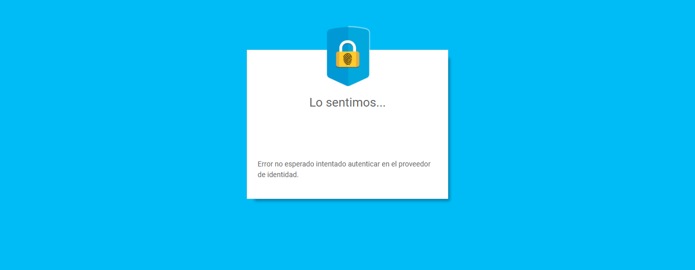 TAD: La plataforma Trámites a Distancia presenta un error que imposibilita la conexión al sistema