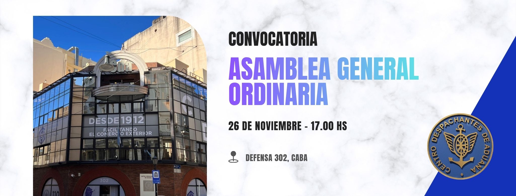 Convocatoria Asamblea General Ordinaria