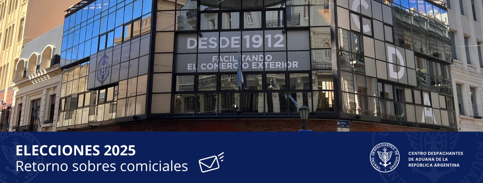 Elecciones CDA 2025 - Retorno sobres comiciales ACTUALIZACIÓN	