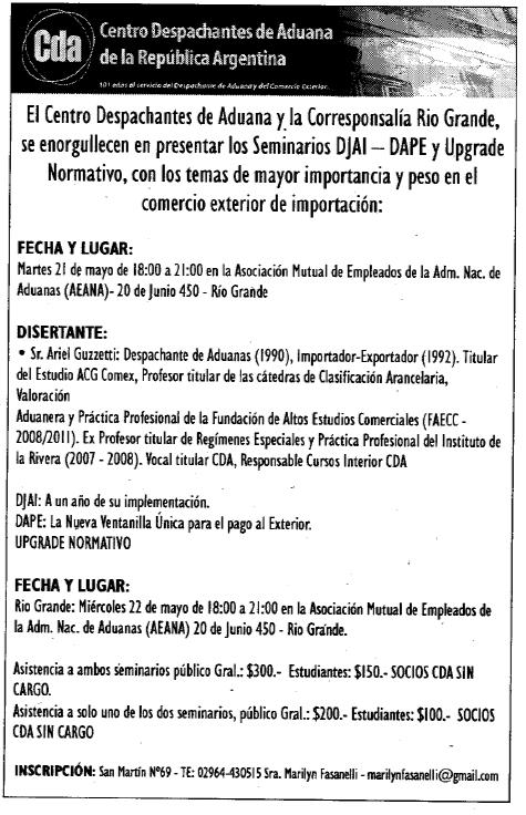 SEMINARIO CDA - RIO GRANDE
