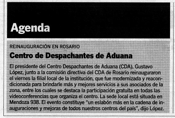 REINAGURACION FILIAL ROSARIO