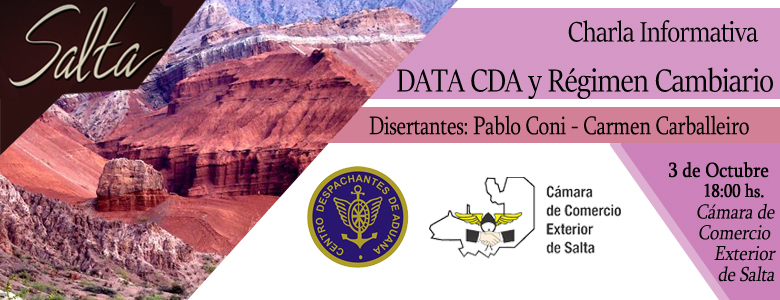Salta: Charla Informativa sobre DATA CDA y Régimen Cambiario