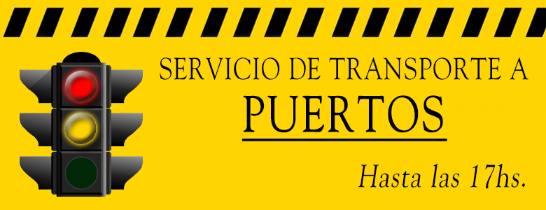 Recorridos a PUERTOS hasta las 17hs.